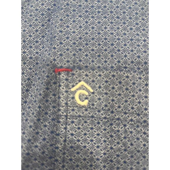 Rafter C Shirt Men XXL Blue Geometric Western Long Sleeve Button Cowboy Concert - Picture 9 of 9